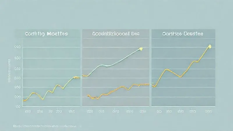 A photorealistic infographic illustrating the different crediting methods (Cap Rate, Participation Rate, Spread) and indexing strategies (Point-to-Point, Annual Reset) for an indexed annuity. Use clear, distinct charts and lines to show how each method impacts potential returns based on a hypothetical market index movement. Professional, clean design, 8K, cinematic lighting, sharp focus.