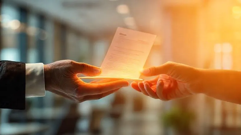 A photorealistic image of two hands, one passing a glowing, transparent financial document to another hand, symbolizing a smooth, tax-free transfer (1035 exchange) between financial instruments. The background is a blurred, modern financial office. Cinematic lighting, sharp focus on the documents and hands, depth of field, 8K hyper-detailed, shot on a high-end DSLR. A photorealistic image of two hands, one passing a glowing, transparent financial document to another hand, symbolizing a smooth, tax-free transfer (1035 exchange) between financial instruments. The background is a blurred, modern financial office. Cinematic lighting, sharp focus on the documents and hands, depth of field, 8K hyper-detailed, shot on a high-end DSLR.