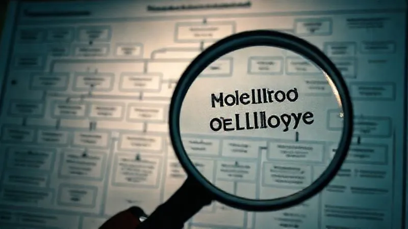 A photorealistic image of a detailed, complex flowchart illustrating financial planning for Medicaid eligibility, with a magnifying glass highlighting key decision points, cinematic lighting, sharp focus on the flowchart, depth of field, 8K, professional photography, shot on a high-end DSLR.