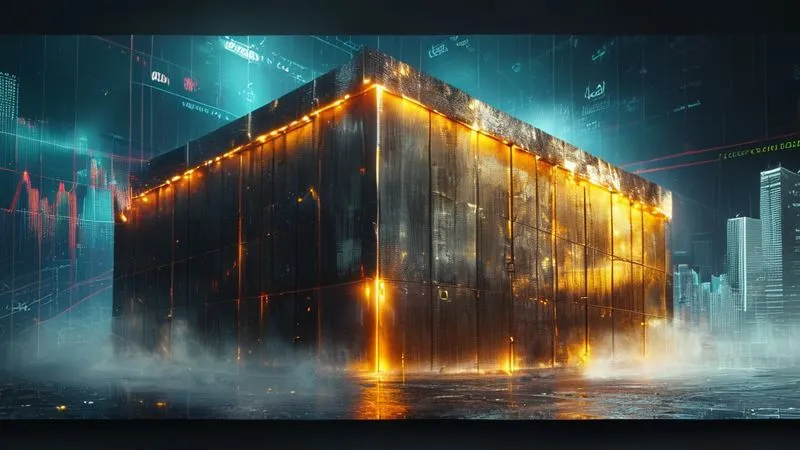 A photorealistic image of a strong, modern financial fortress or vault, with visible layers of security and robust construction, set against a backdrop of turbulent market indicators. The fortress symbolizes financial resilience and protection. Professional photography, 8K, cinematic lighting, sharp focus on the fortress, depth of field blurring the background, shot on a high-end DSLR, conveying security and robust capital management.
