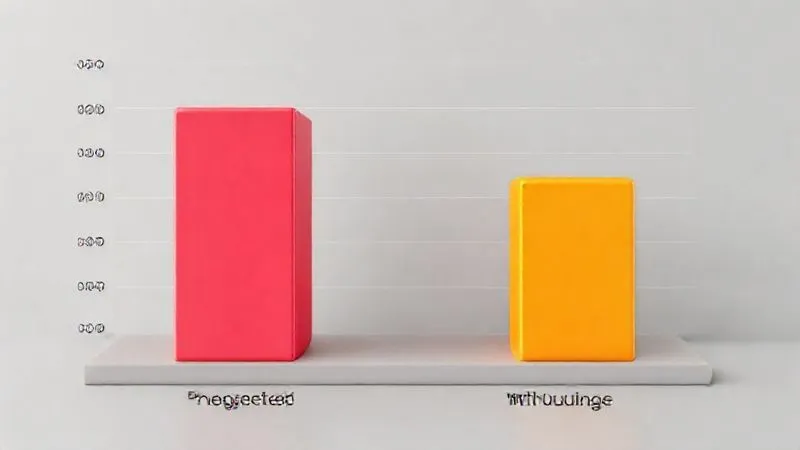 A photorealistic 3D bar chart showing two distinct bars: one representing 'Projected Revenue (No Outage)' and another, significantly lower, representing 'Actual Revenue (With Outage)', with a clear gap between them illustrating lost income. The chart is clean, professional, with cinematic lighting and sharp focus, 8K hyper-detailed.