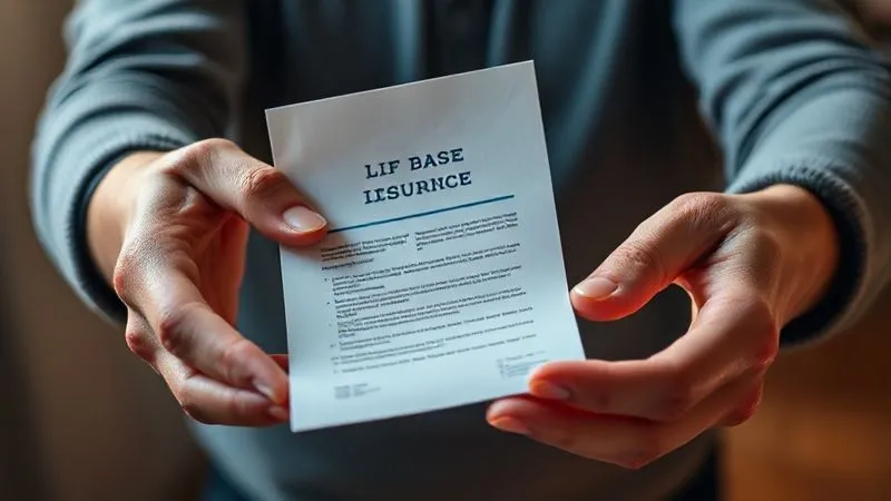 photorealistic, professional photography, 8K, cinematic lighting, sharp focus, depth of field, shot on a high-end DSLR. Two hands, one holding a life insurance policy document and the other holding a long-term care brochure, seamlessly merging, symbolizing a hybrid financial solution. Warm, reassuring light.